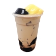Oolong Milk Tea with Egg Pudding and Grass Jelly